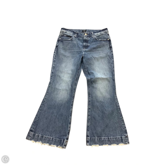 Jeans Flared By Express In Blue Denim, Size: 10p