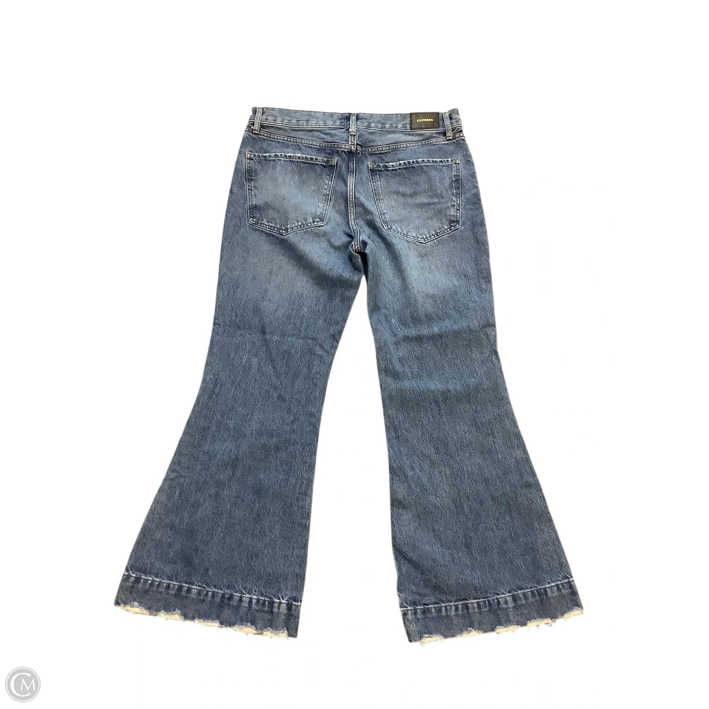 Jeans Flared By Express In Blue Denim, Size: 10p