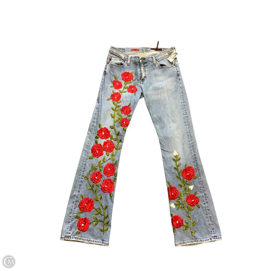 Jeans Boot Cut By Adriano Goldschmied In Blue Denim, Size: 10