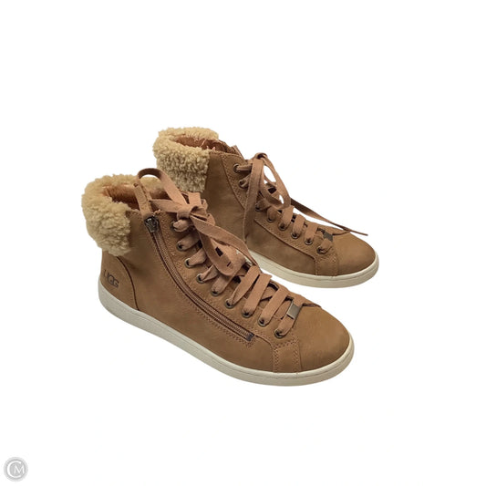 Boots Designer By Ugg In Brown, Size: 9.5