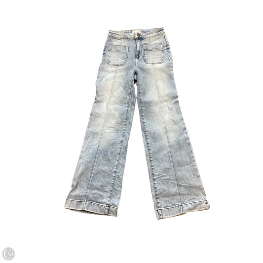 Jeans Wide Leg By Lc Lauren Conrad In Blue Denim, Size: 4