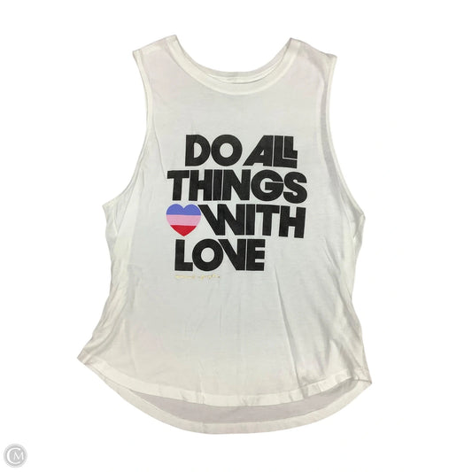 Tank Top By Spiritual Gangster In White, Size: M