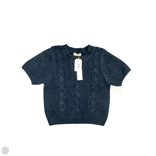 Sweater Short Sleeve By By Together In Blue, Size: S