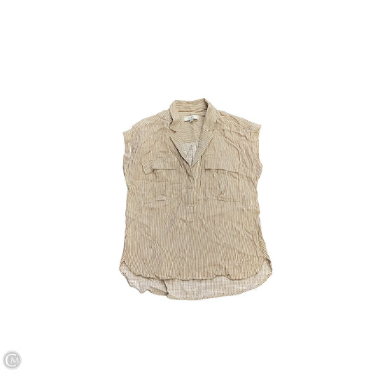 Top Short Sleeve By Loft In Striped Pattern, Size: S