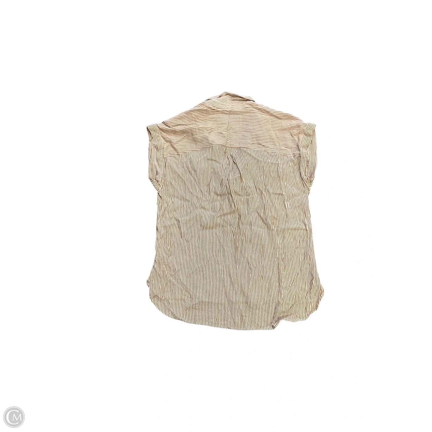 Top Short Sleeve By Loft In Striped Pattern, Size: S