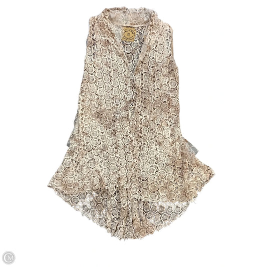 Vest Other By Clothes Mentor In Cream, Size: Osfm