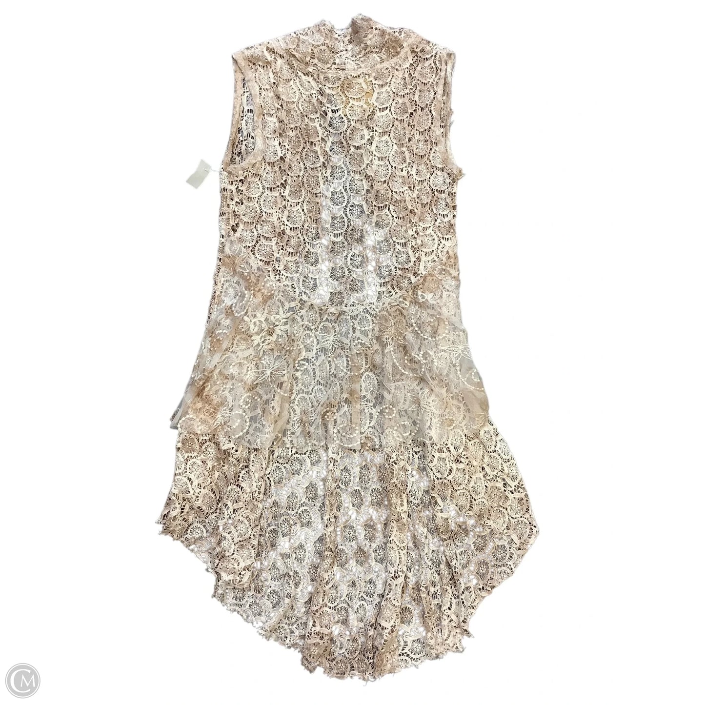 Vest Other By Clothes Mentor In Cream, Size: Osfm