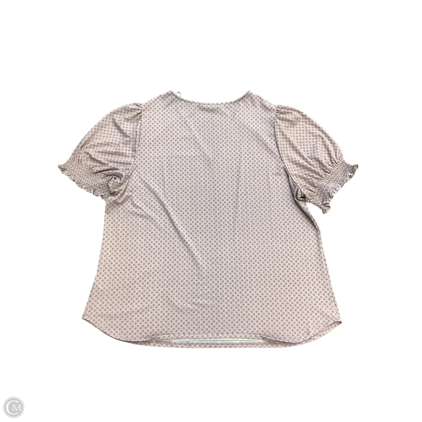 Top Short Sleeve By Adrianna Papell In Pink, Size: 2x