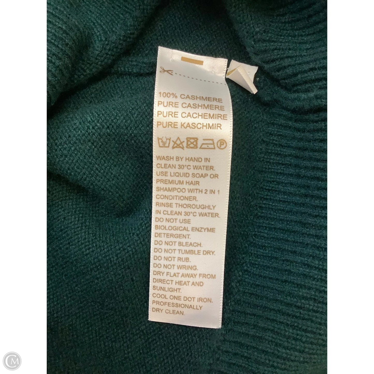 Sweater Cashmere By Cmb In Green, Size: M