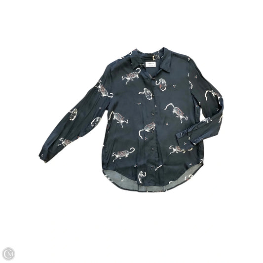 Top Long Sleeve By Clothes Mentor In Navy, Size: Xs