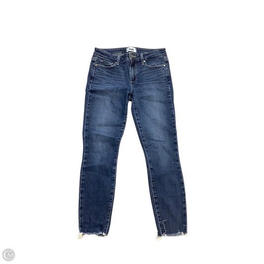 Jeans Cropped By Paige In Blue Denim, Size: 4
