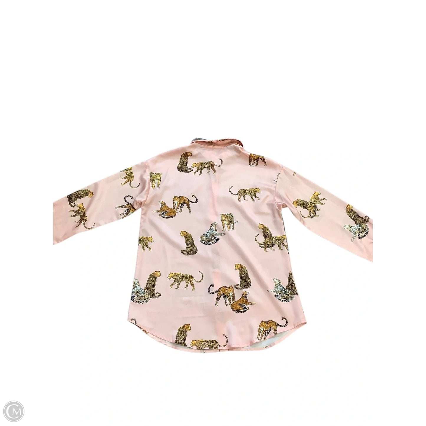 Blouse Long Sleeve By Mazik In Pink, Size: S