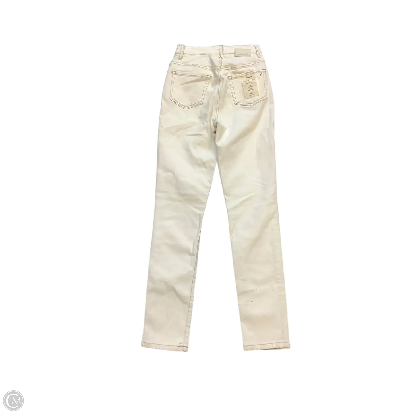 Jeans Skinny By Current/elliott In White, Size: 2