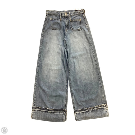 Jeans Wide Leg By Gap In Blue Denim, Size: 2L
