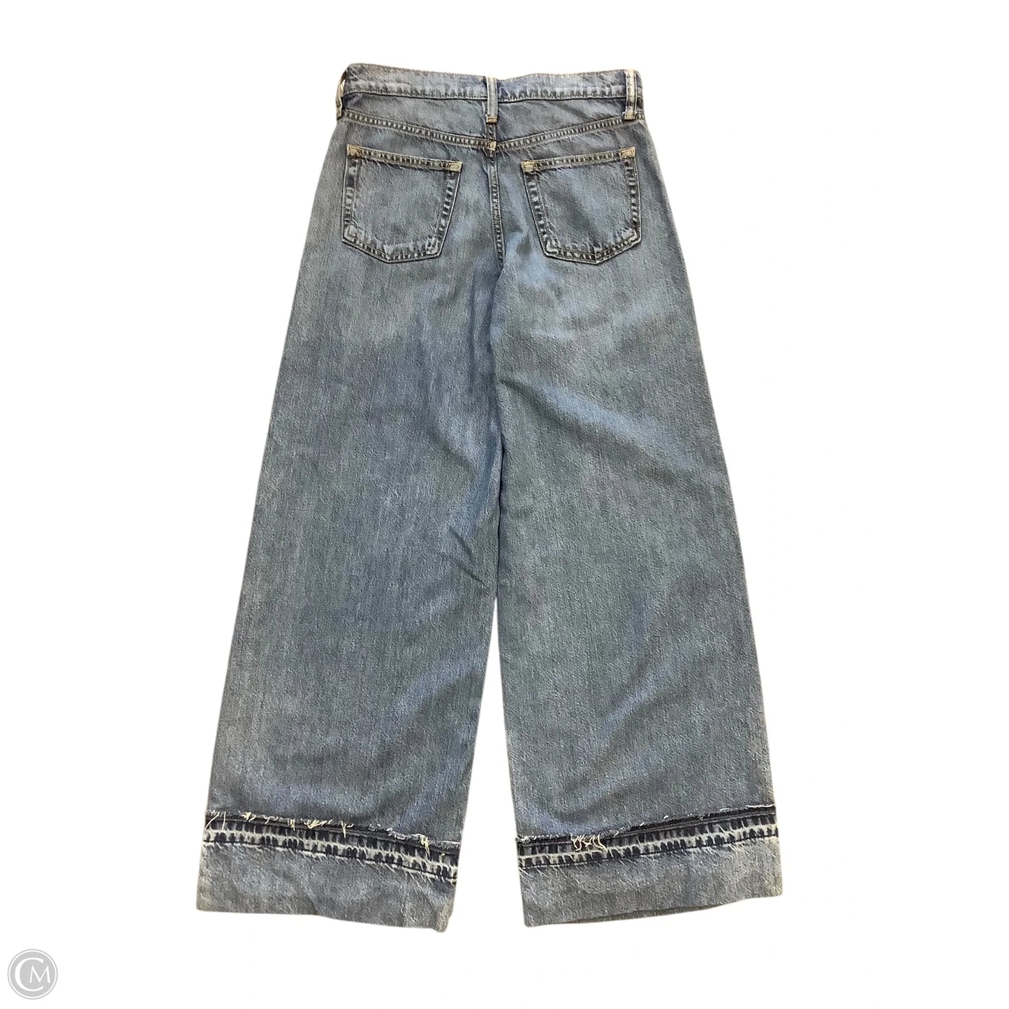 Jeans Wide Leg By Gap In Blue Denim, Size: 2L