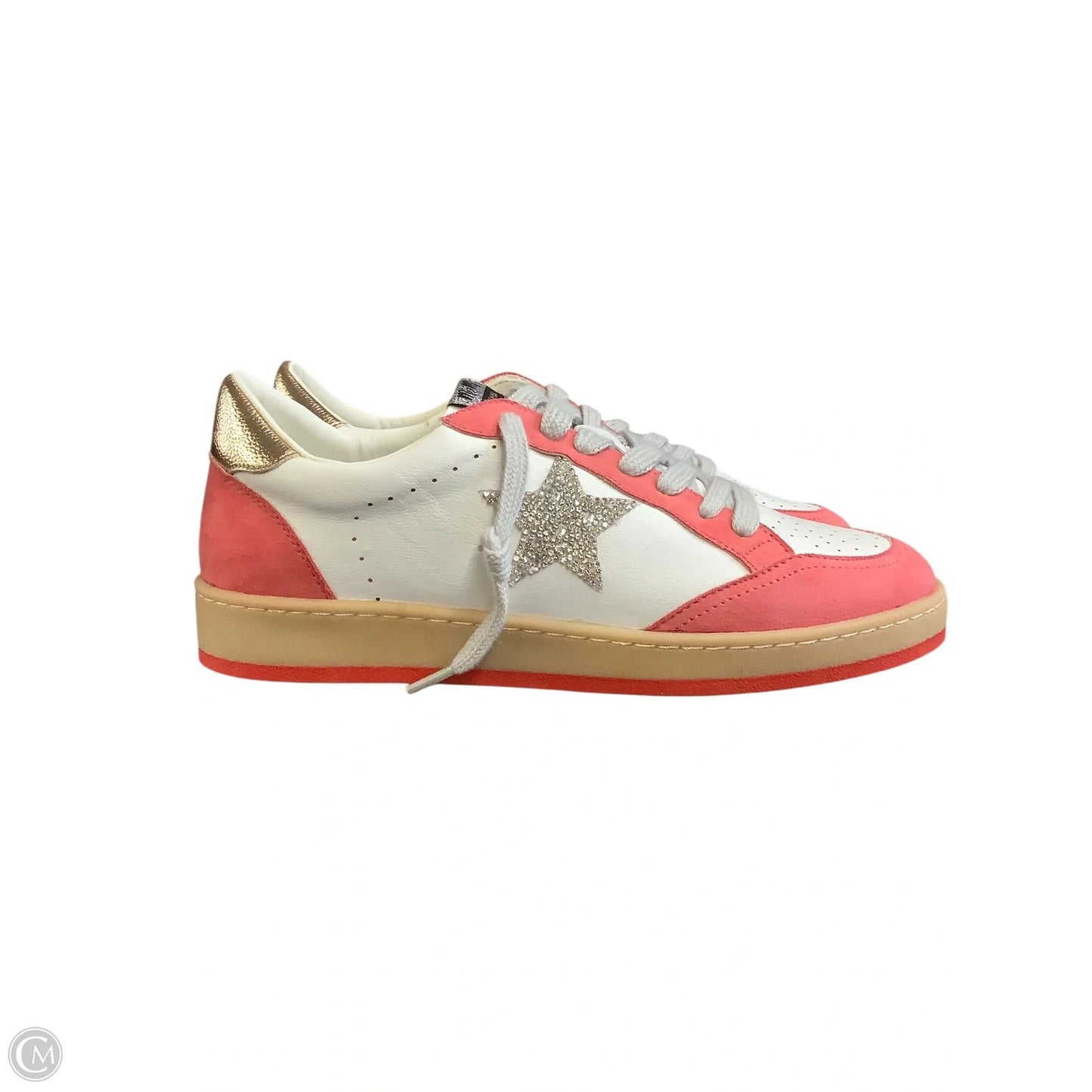 Shoes Sneakers By Cmb In Pink & White, Size: 9