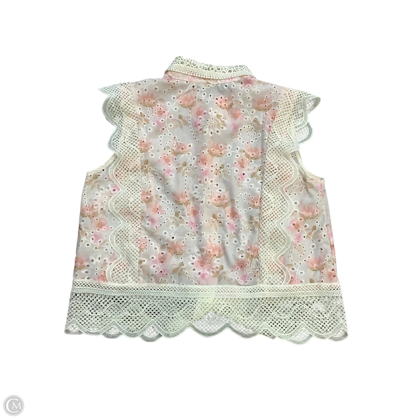 Blouse Sleeveless By Ultra Pink In Pink, Size: L