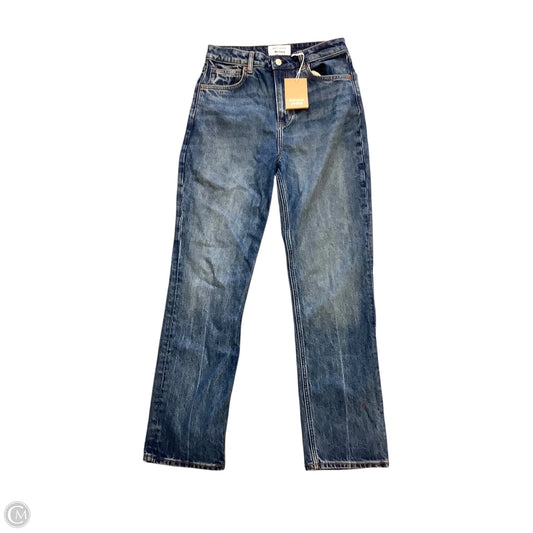 Jeans Straight By Reformation In Blue Denim, Size: 8 (29)