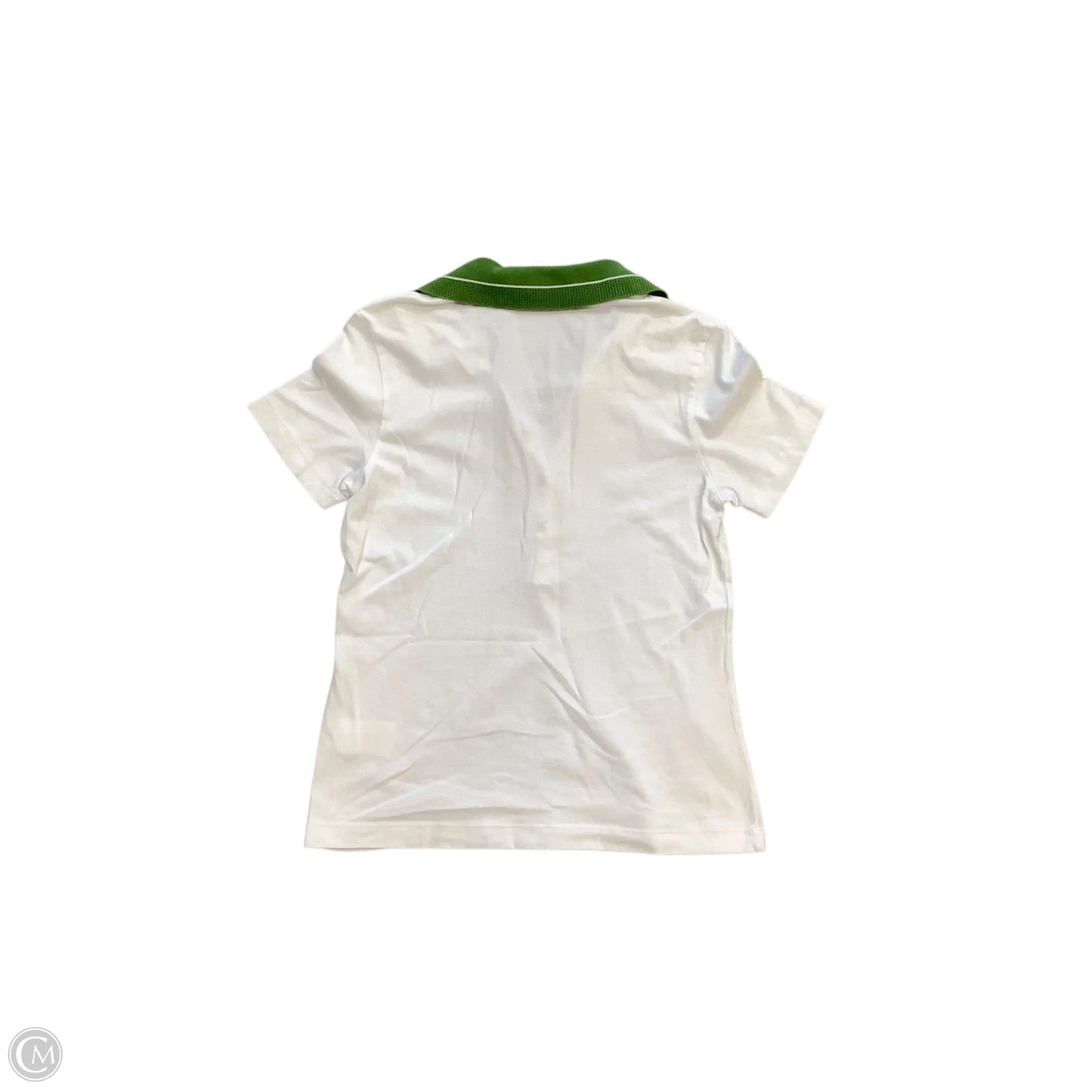 Top Short Sleeve Designer By Tory Burch In White, Size: M