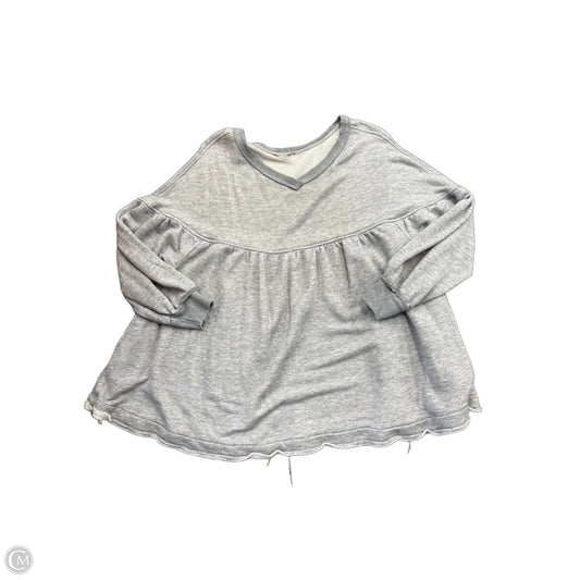 Tunic Long Sleeve By Free People In Grey, Size: Xs