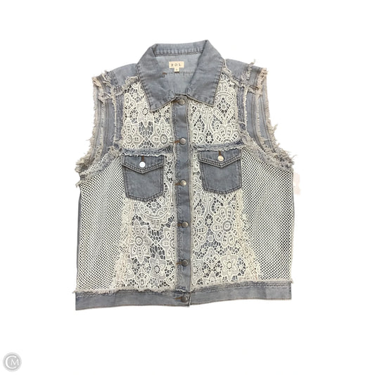 Vest By Pol In Blue Denim, Size: S
