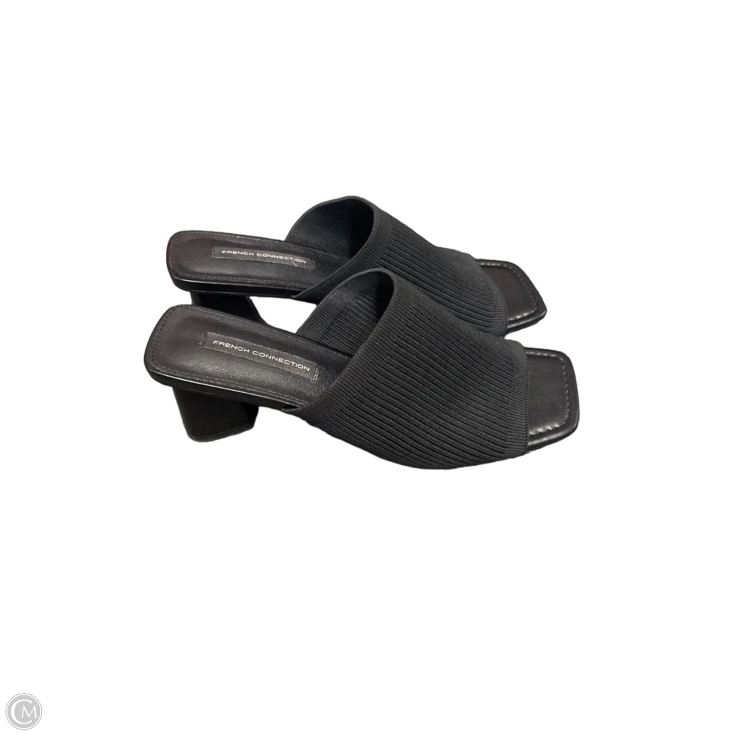 Sandals Heels Block By French Connection In Black, Size: 8