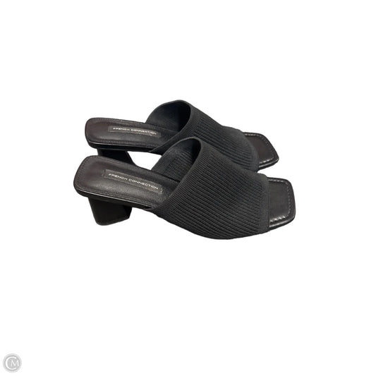 Sandals Heels Block By French Connection In Black, Size: 8
