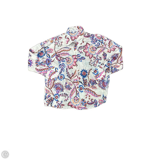 Top Long Sleeve By Mng In Multi-colored, Size: 6