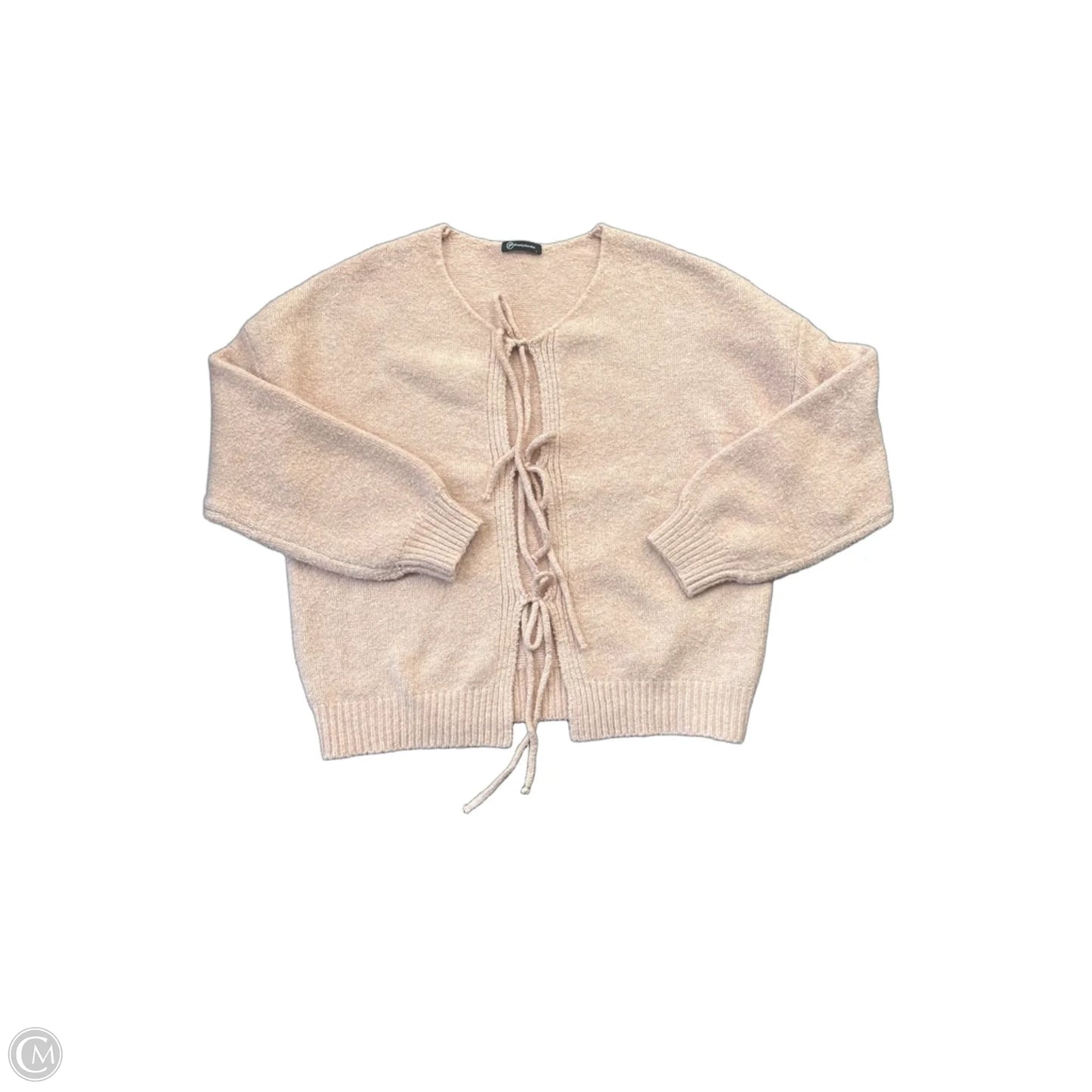 Sweater Cardigan By Prettygarden In Pink, Size: L