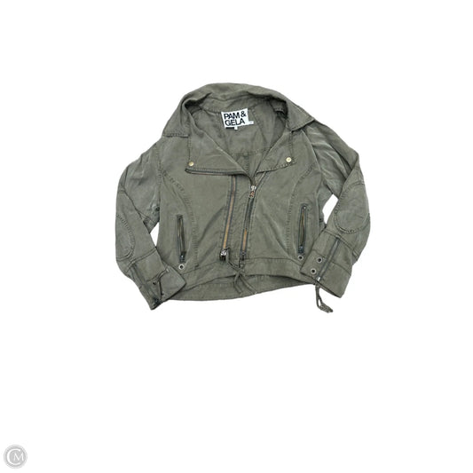 Jacket Moto By Cmc In Green, Size: L