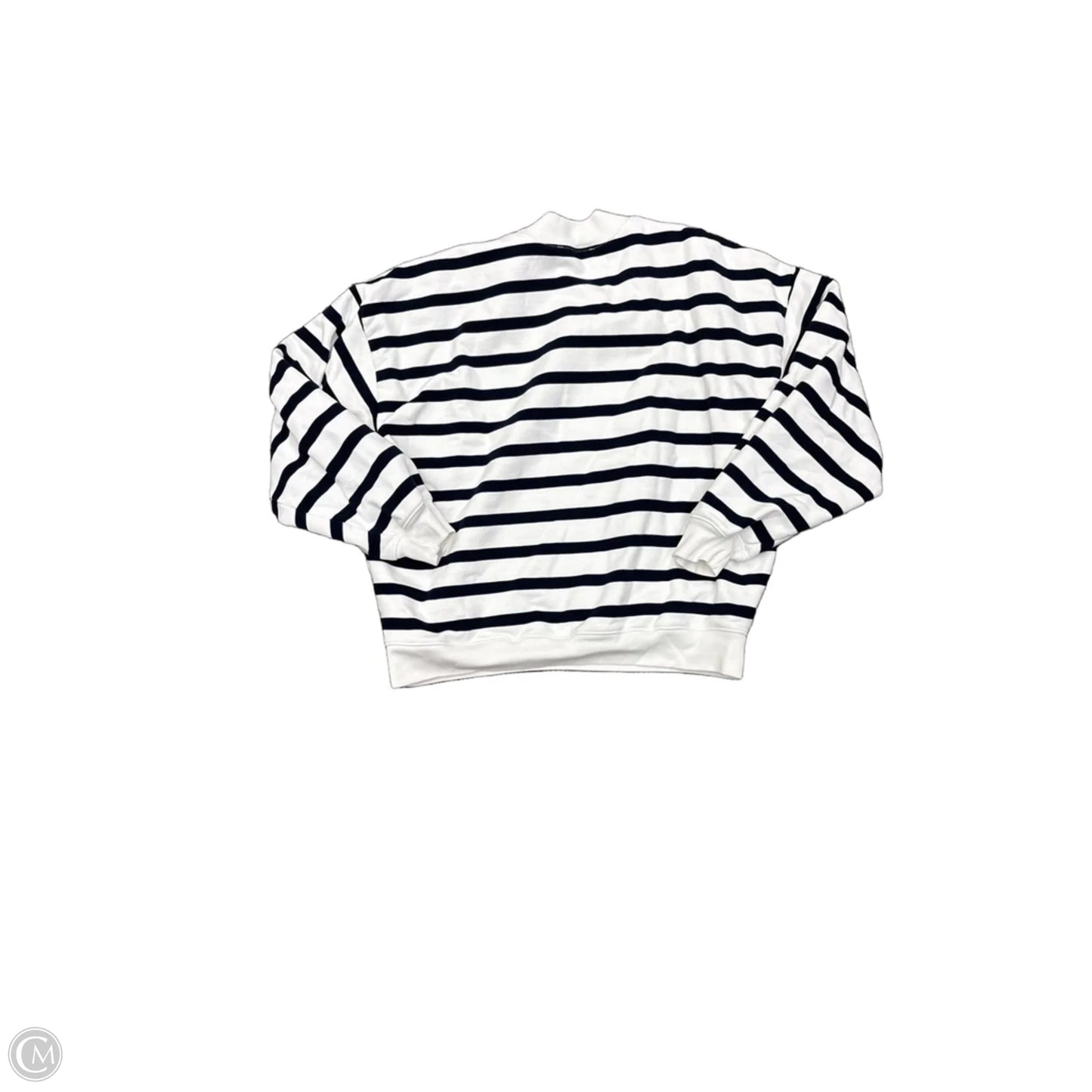 Top Long Sleeve Basic By Frame In Striped Pattern, Size: M