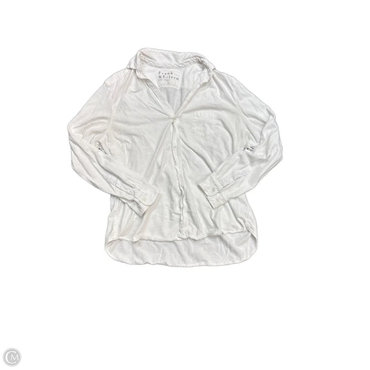 Top Long Sleeve By Frank And Eileen In White, Size: L
