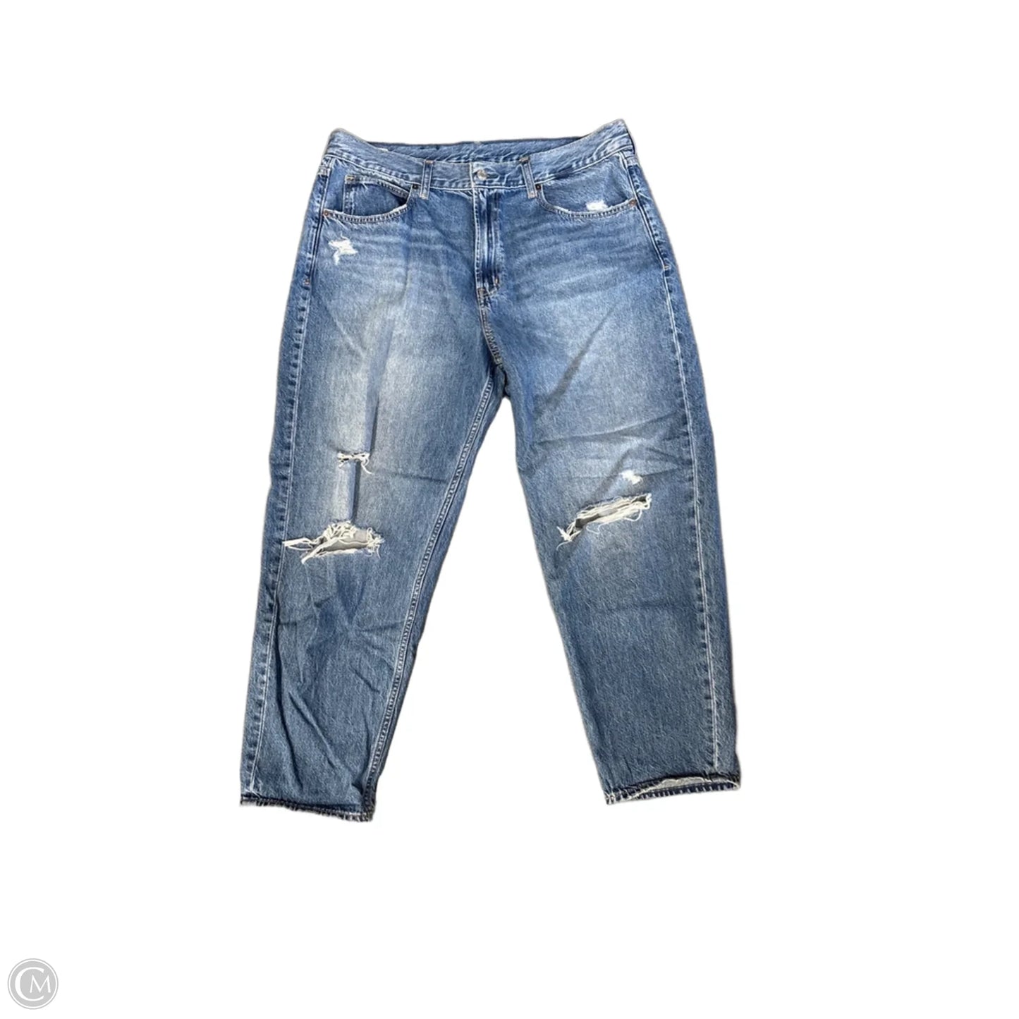 Jeans Wide Leg By Gap In Blue Denim, Size: 16l