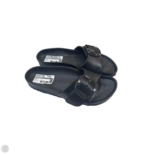 Sandals Flats By Birkenstock In Black, Size: 6.5
