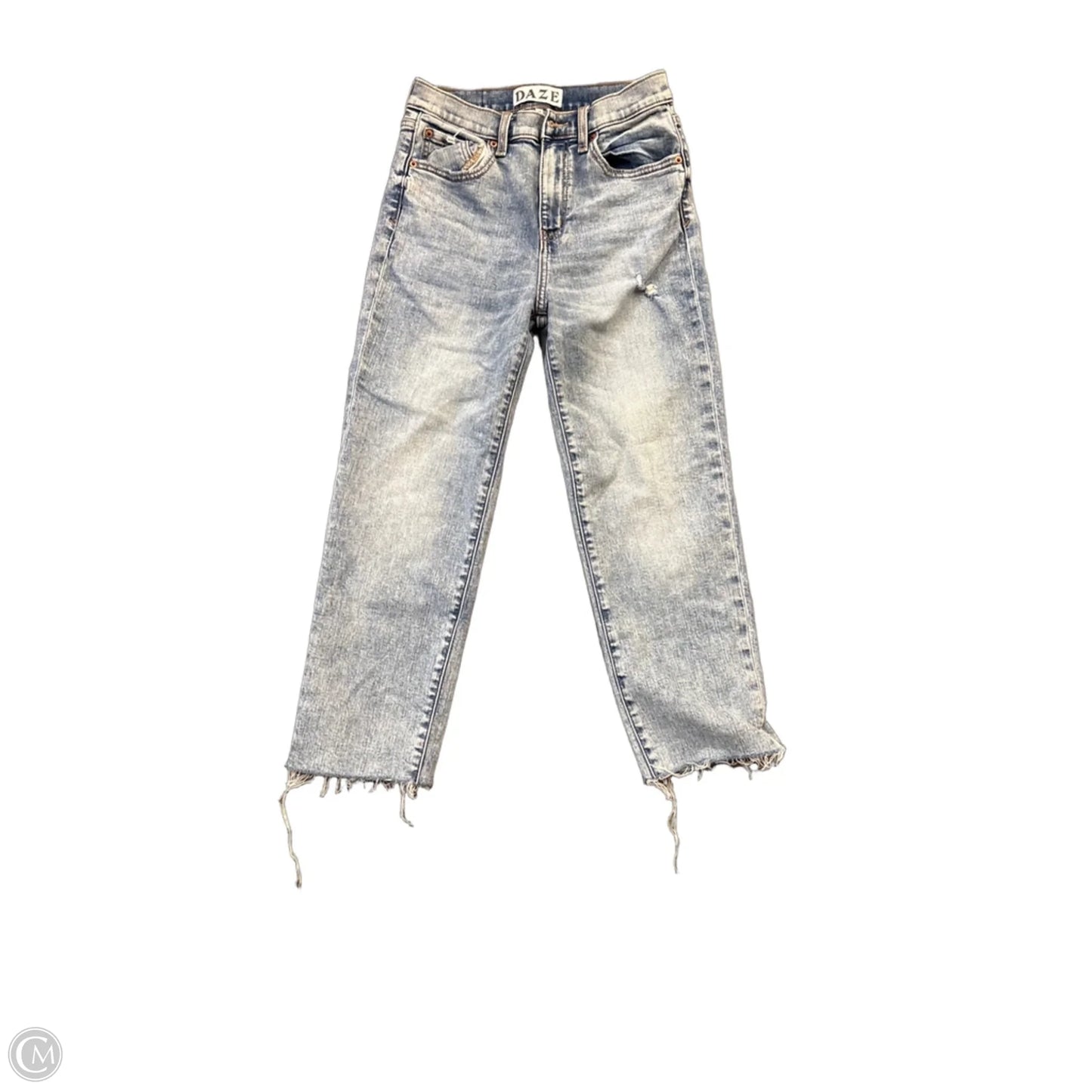 Jeans Straight By Daze Denim In Blue Denim, Size: 0