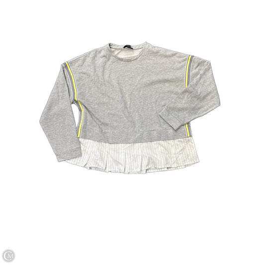 Top Long Sleeve By Maeve In Grey, Size: M