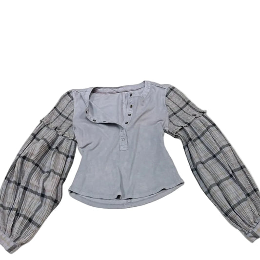 Top Long Sleeve By Pilcro In Blue, Size: M