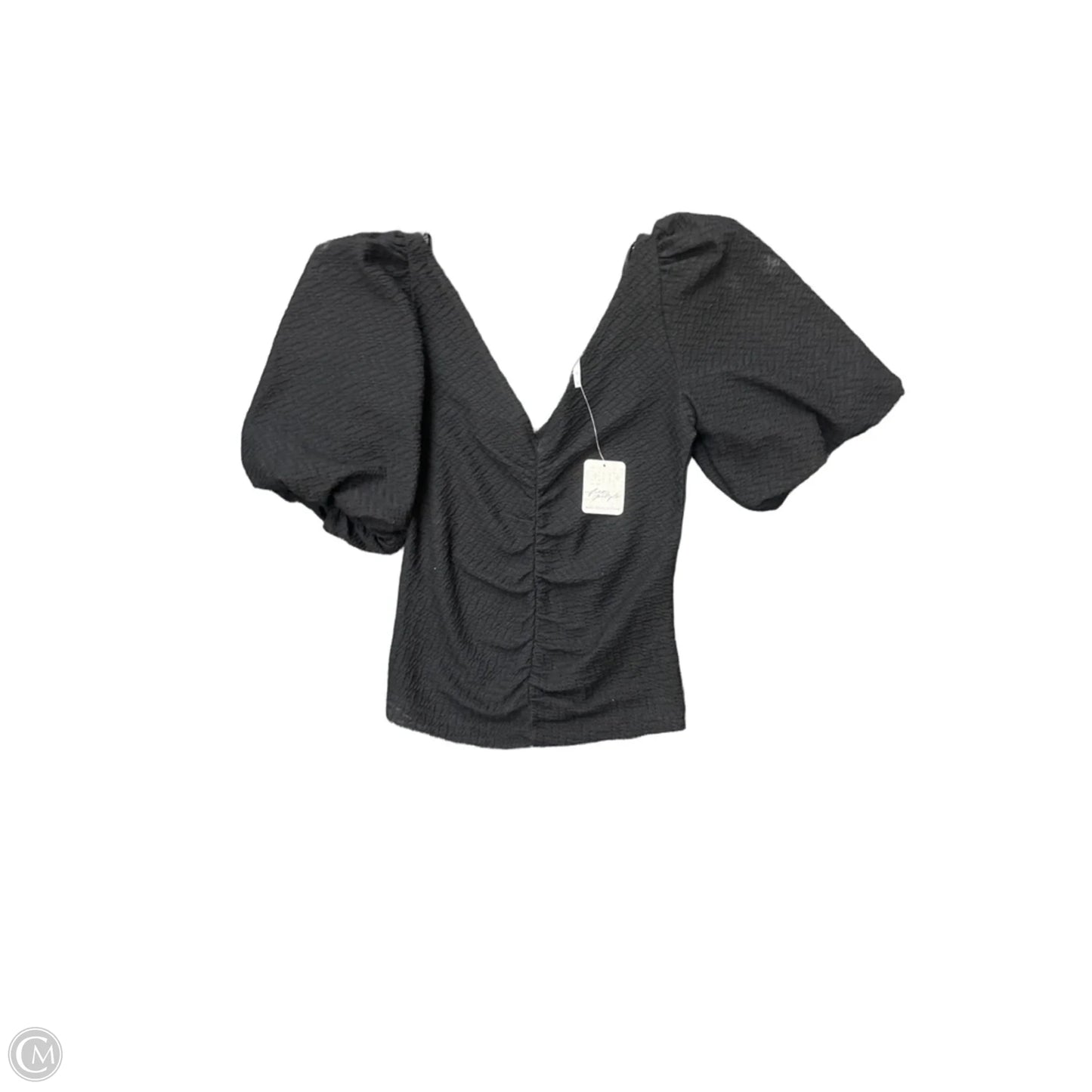 Top Short Sleeve By Free People In Black, Size: Xs