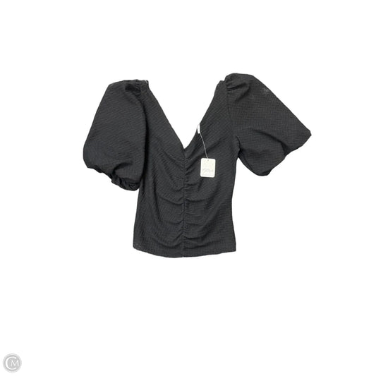 Top Short Sleeve By Free People In Black, Size: Xs