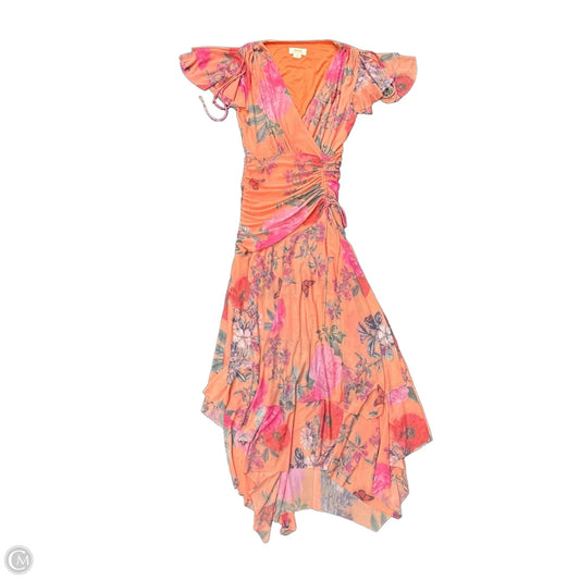 Dress Party Long By Maeve In Orange, Size: Xsp