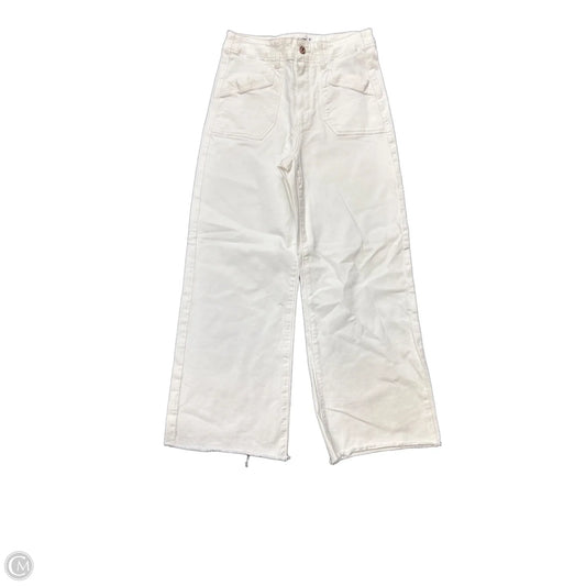 Jeans Wide Leg By Paige In White, Size: 2