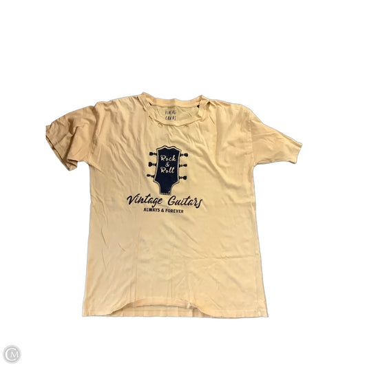 Top Short Sleeve Basic By Clothes Mentor In Yellow, Size: S