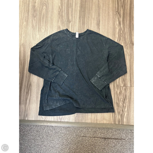 Top Long Sleeve Basic By 90 Degrees By Reflex In Black, Size: L