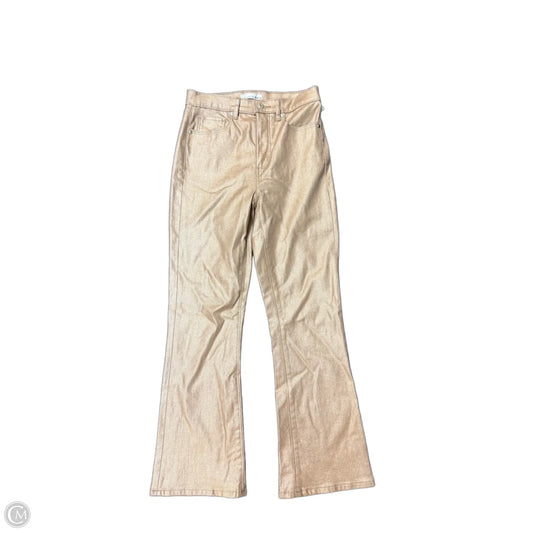 Jeans Flared By Loft In Gold, Size: 2