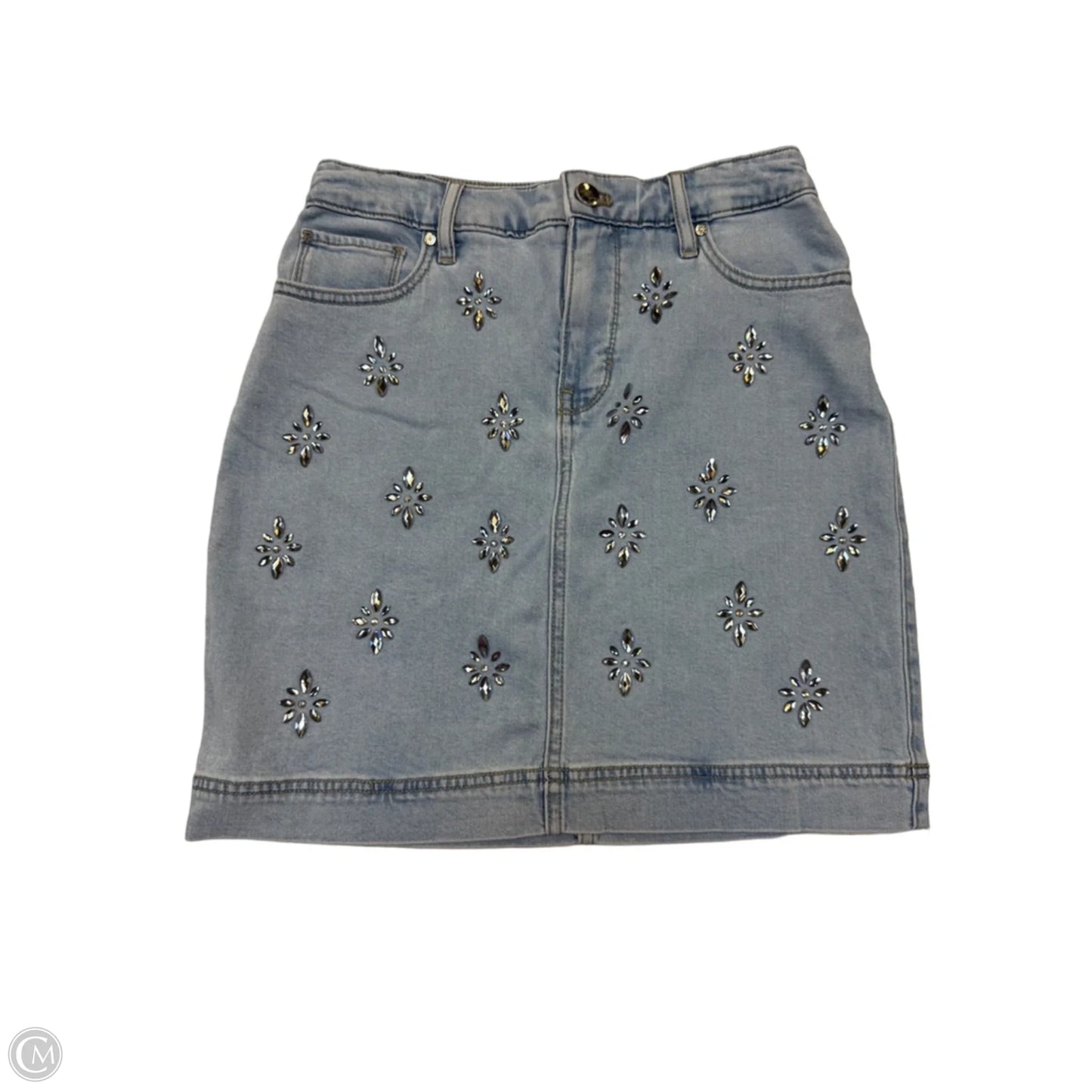 Skirt Mini & Short By White House Black Market In Blue Denim, Size: 0