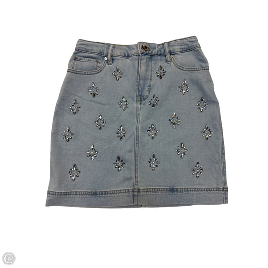 Skirt Mini & Short By White House Black Market In Blue Denim, Size: 0
