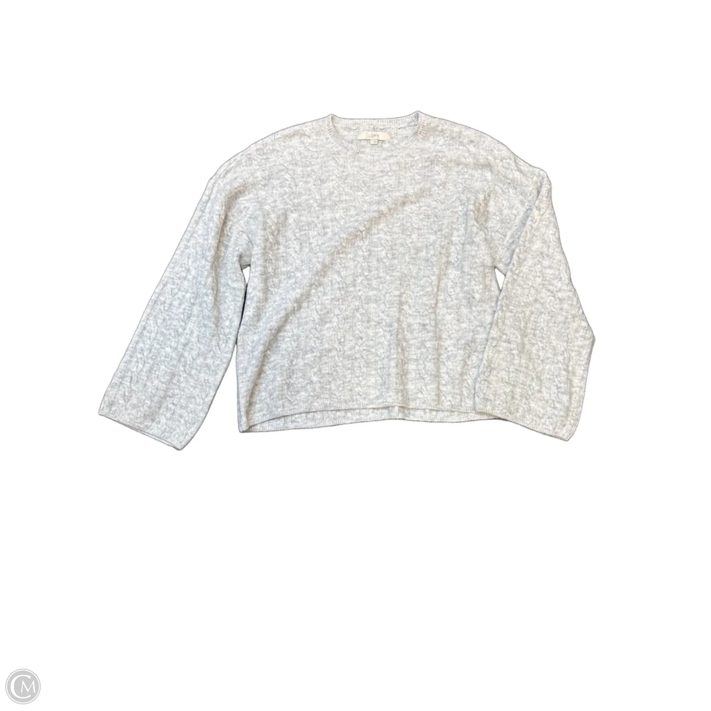 Sweater By Loft In Grey, Size: L