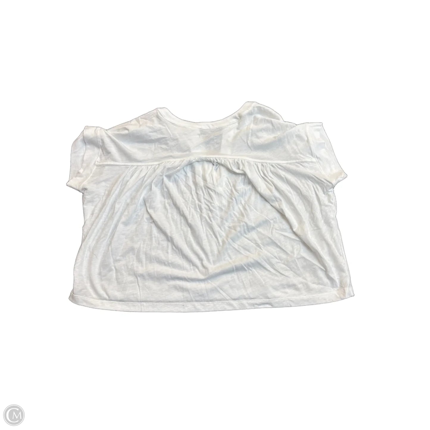 Top Short Sleeve By Loft In White, Size: M