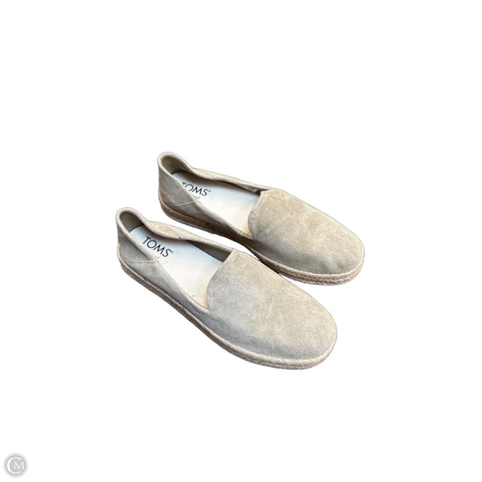 Shoes Flats By Toms In Grey, Size: 8.5
