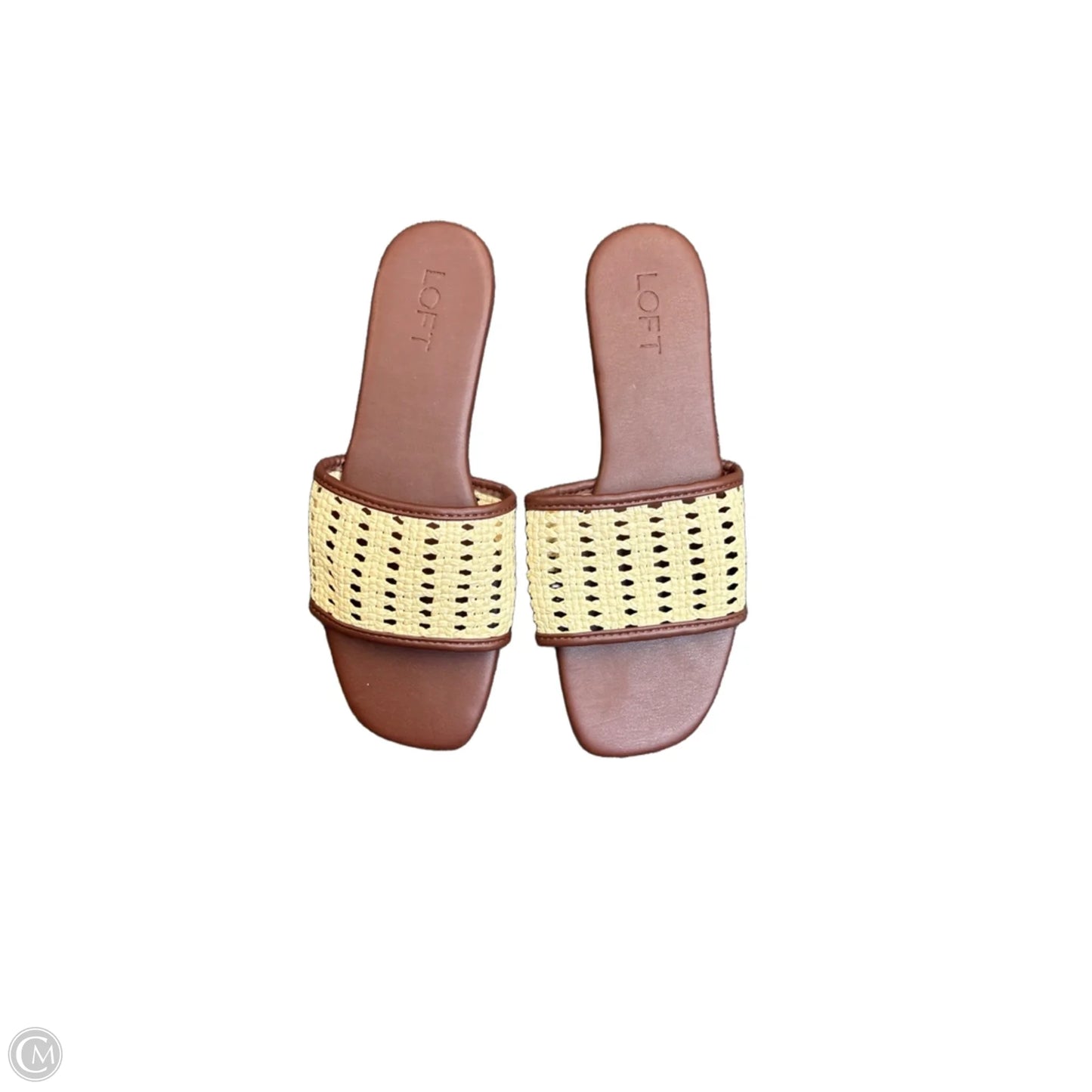 Sandals Flats By Loft In Brown, Size: 9